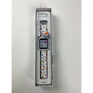iTech Jr Kids Smartwatch Games Girls White Polka Dot Swivel Camera NEW